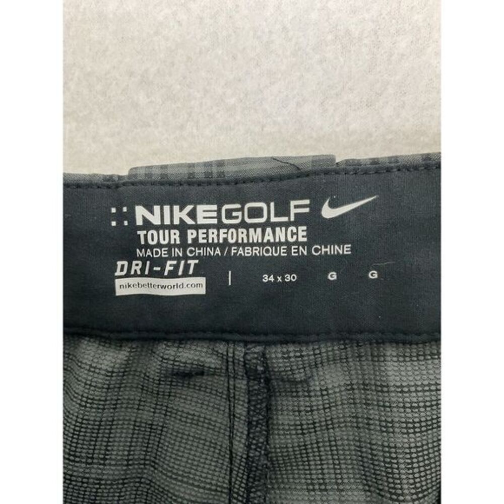 Nike Men's Black and Gray Plaid Chinos - Picture 6 of 10